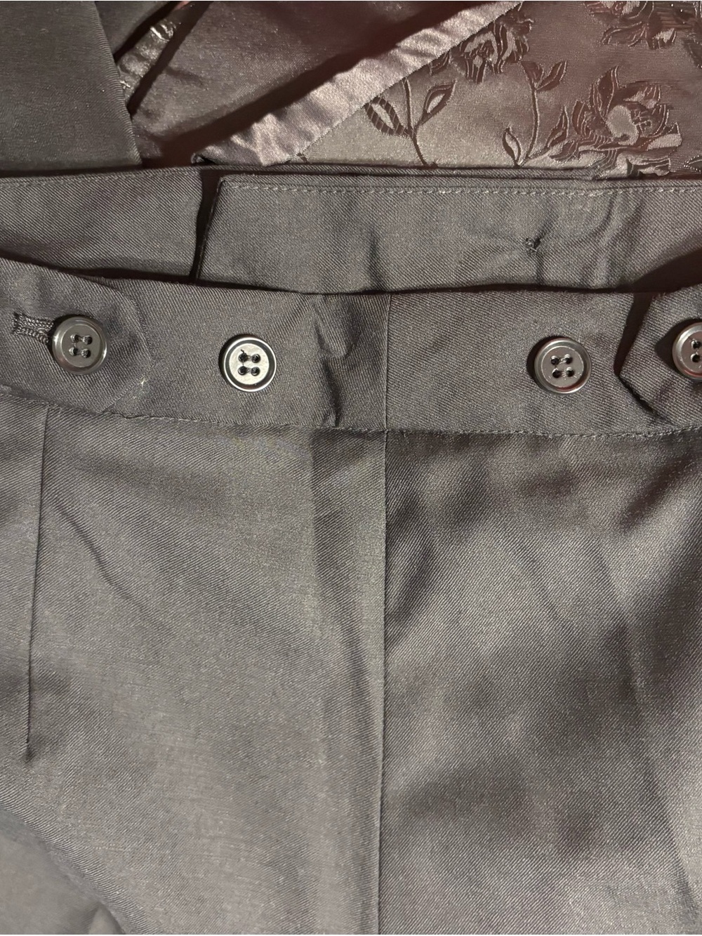 Classic Black Tuxedo 4 piece jacket pants shirt vest - Picture 10 of 17